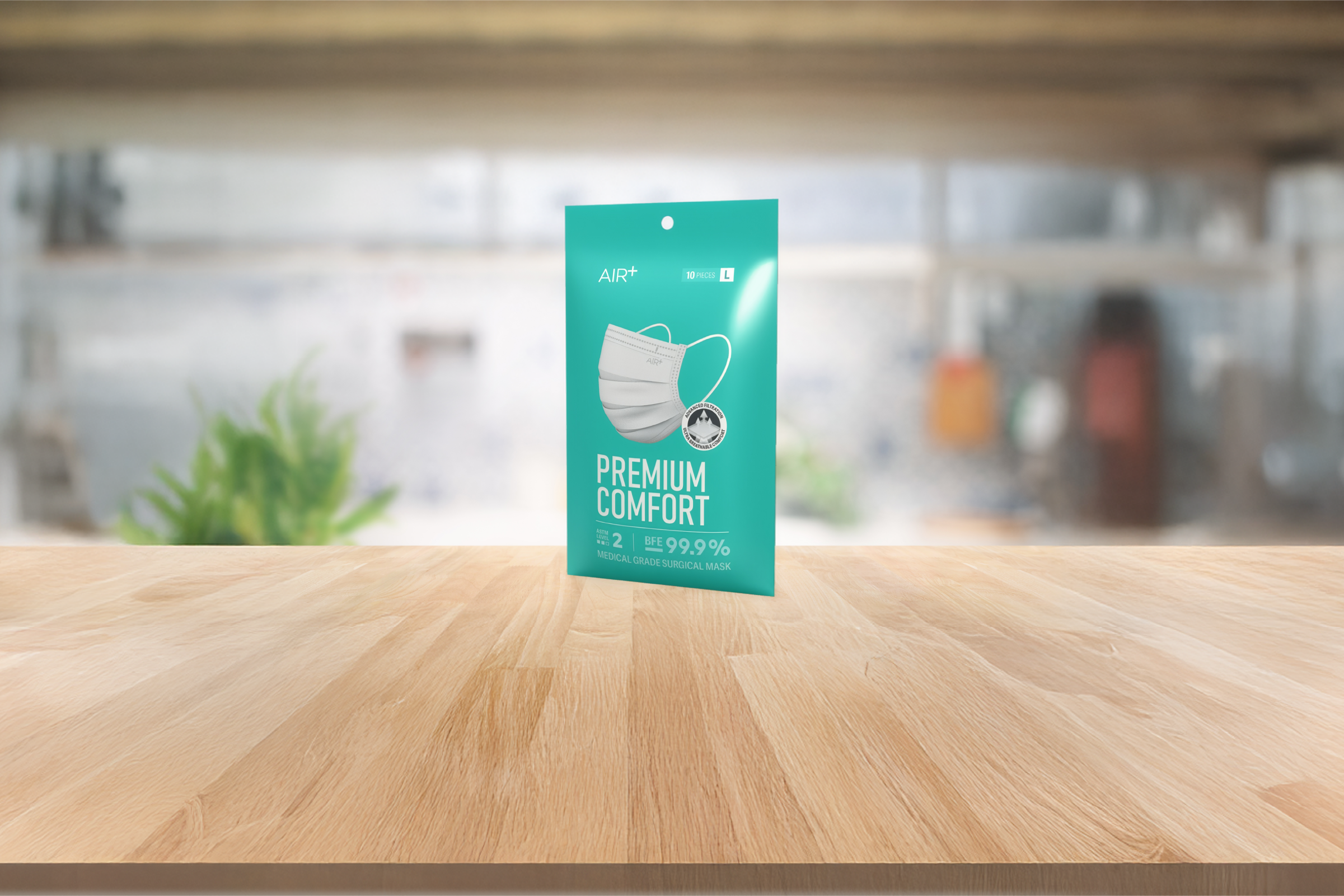 AIR+ Premium Comfort Surgical Mask Banner