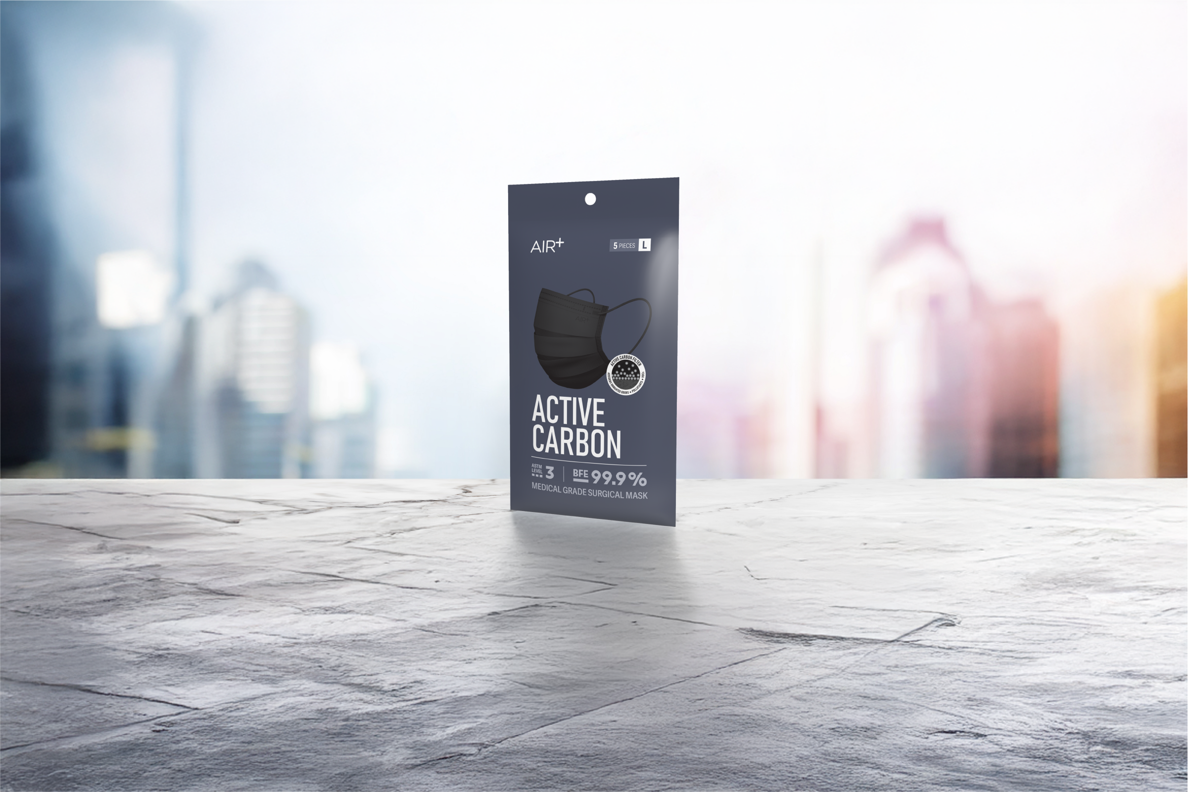 AIR+ Active Carbon Surgical Mask Banner